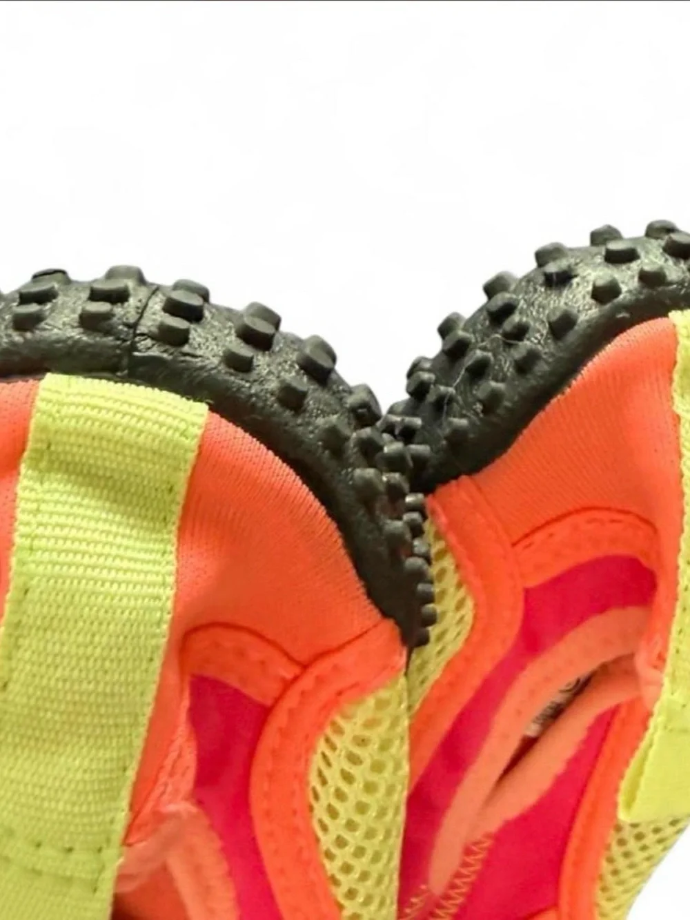 Airwalk Kids Hot Pink & Orange Slip-On Water Shoes with Neon Yellow Trim Size 3